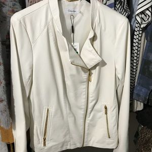 COPY - NWT Calvin Klein faux leather jacket